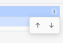 Snowflake column sorting arrows